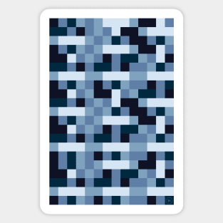 Pixelated Landscape - Winter Sticker